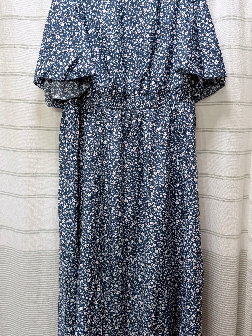 Blue Floral Maxi Dress